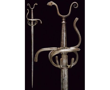 dating: circa 1600 provenance: Italy, Straight, double-edged blade of lenticular section, slightly grooved at the forte, outl