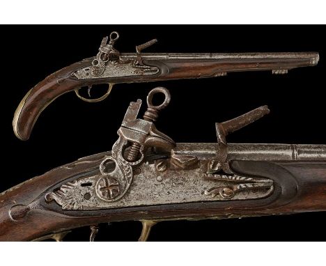 dating: circa 1700 provenance: Northern Europe, Smooth, three-stage, 13 mm cal. barrel, octagonal at the first part and with 