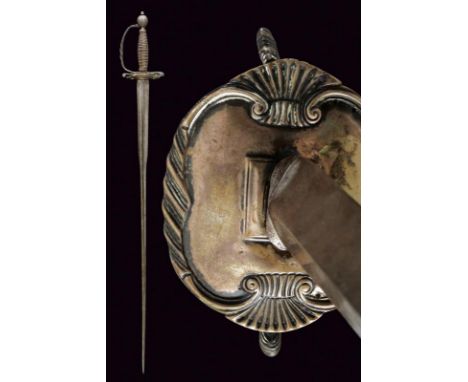 dating: late 18th Century provenance: Piedmont, Triangular, colichemarde blade with remains of engravings at the first part. 