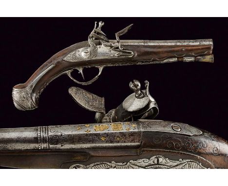 dating: Second half of the 18th Century provenance: Brescia, Smooth, two-stage, 13 mm cal. barrel, with two gilded marks betw