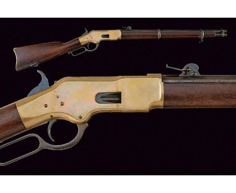 dating: Third quarter of the 19th Century provenance: USA, Round, rifled, long, 20', 44 rimfire cal barrel with traces of mar