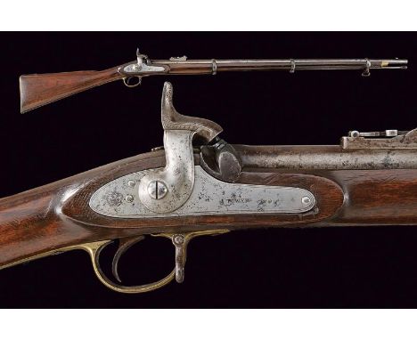 dating: Mid 19th Century provenance: England, Rifled, round , 15 mm cal. barrel with adjustable rear sight and foresight,  ba