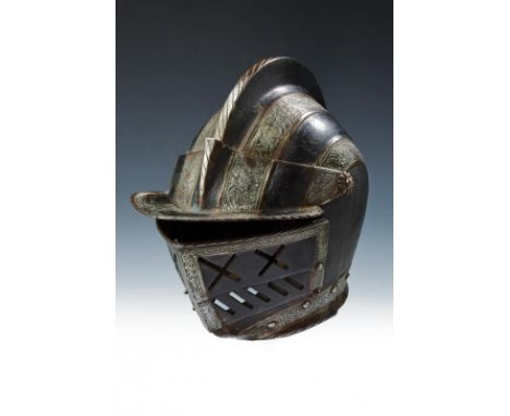 dating: Late 16th Century provenance: Southern Germany, With skull in two pieces (the center of the comb seems worked in one 
