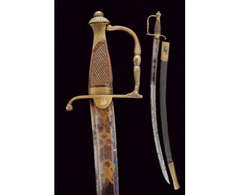 dating: Mid 19th Century provenance: Piedmont, Large, curved, single-and-false-edged blade with wide central fuller and thin 