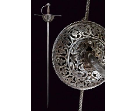 dating: 17th Century provenance: Italy, Straight blade of hexagonal section, the base with inscription 'JUSTICE AD CONCORDIA'