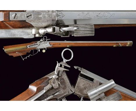 dating: 1650/60 provenance: Vienna, Rifled, octagonal, 14 mm cal. barrel, signed 'Michael Gull' in italics between spirals, s