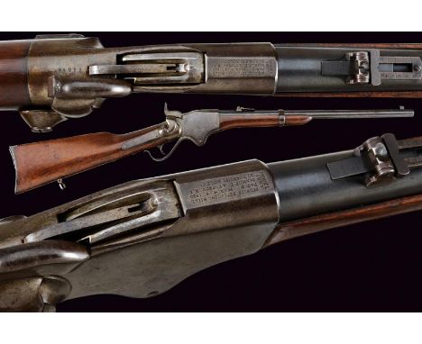 dating: Third quarter of the 19th Century provenance: USA, Short, rifled, round, 12,5 cal. barrel, rifled with adjustable rea