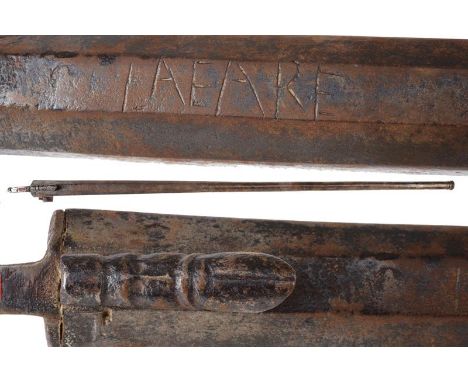 dating: 16th - 19th Century provenance: Italy, Made of iron, from the second half of the XVI century, two-stage barrel. Octag