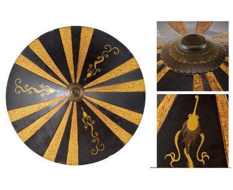 dating: Period (1603-1867) provenance: Japan, Light structure in opaque black lacquer (small missing parts at the finishing a