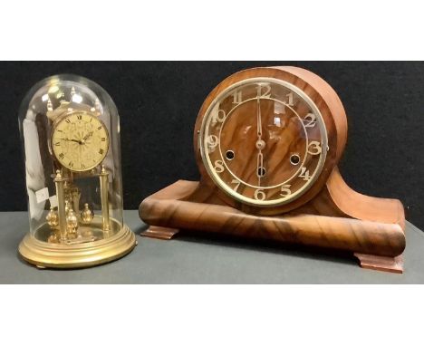 A Kundo anniversary clock; a Haller mantel clock 