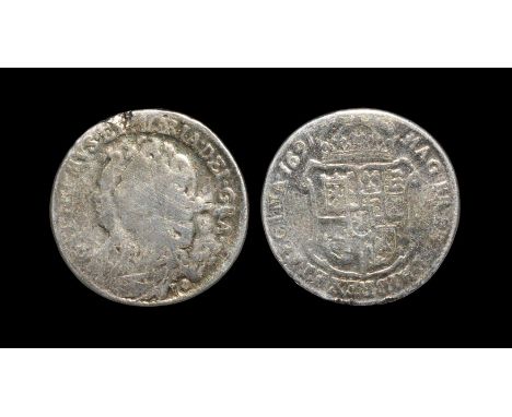  Dated 1691 AD. Obv: jugate profile busts with mark of value 10 below and GVLIELMVS ET MARIA DEI GRA legend. Rev: crowned arm