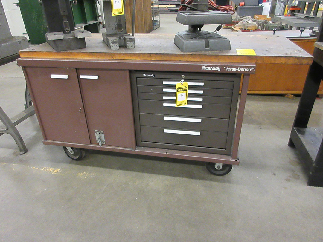 KENNEDY VERSABENCH ROLLING TOOL CHEST WITH MAPLE TOP