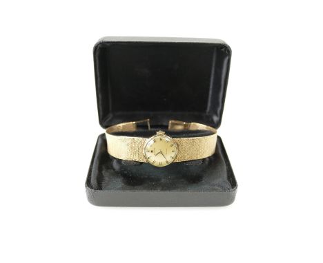 Ladies 9ct Tissot Stylist watch and 9ct gold bracelet, gross weight 23.8 grams