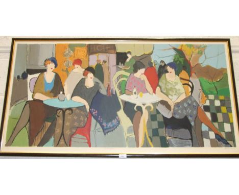 After Itzchak Tarkay (1935-2012), a limited-edition serigraph 'Champs Elysées', signed and marked 224/300 in mount, 62.5 x 12