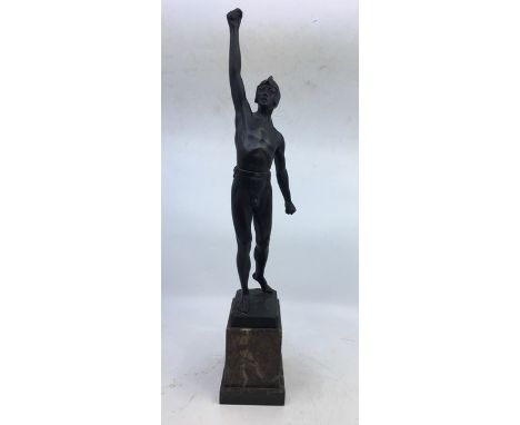 Bronze figure, signed by Schmidt-Hofer (1873-1925),&nbsp;H:50cm&nbsp;