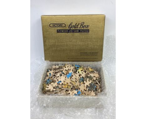 A Victory 'Gold Box' plywood jig-saw puzzle of Watton Lane (Country Scene)