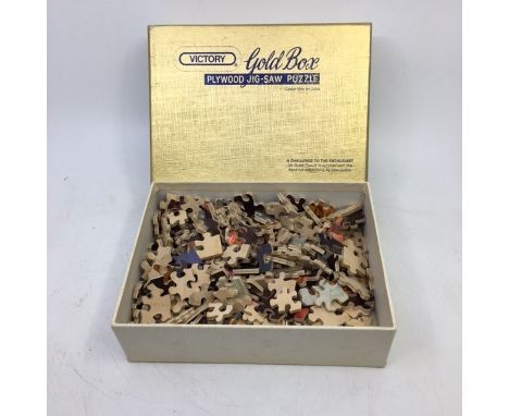 A Victory ''Gold Box'' plywood jig-saw puzzle of The Toast (Period)
