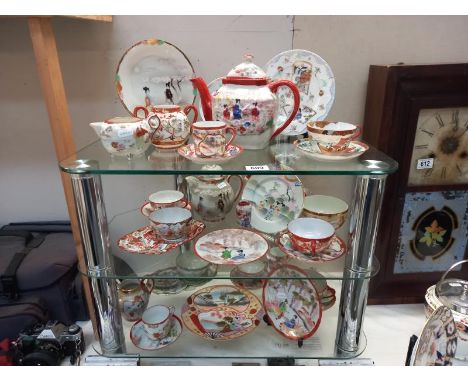 A good lot of Chinese china including teapots, cup and saucers etc