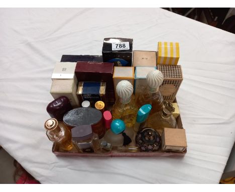 A quantity of vintage perfume including Chanel no 19, Opium etc, some are partly used