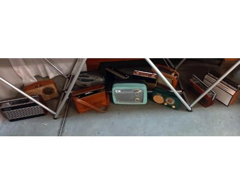 6 Vintage transistor radios including Murphy Decca Roberts, etc