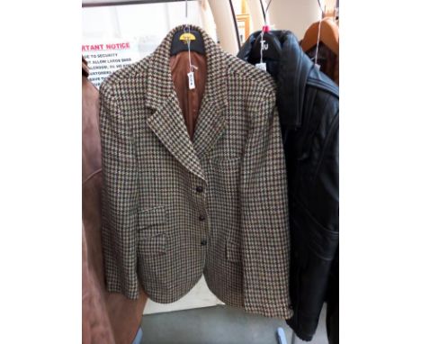 A Dunn &amp; Co vintage Harris Tweed jacket, double vented size 42R