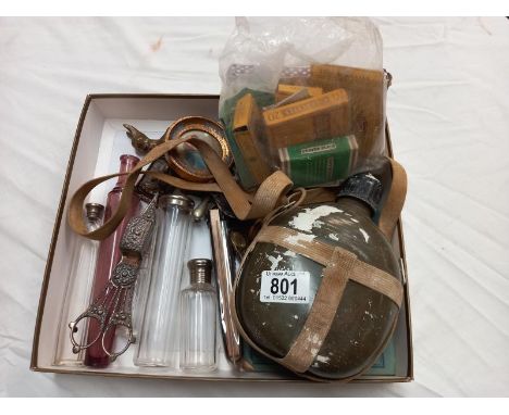 A good lot of miscellaneous including military flask etc