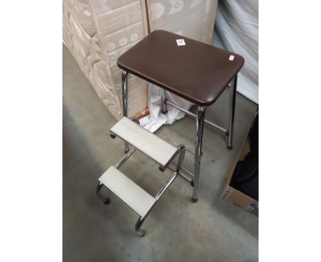 A vintage step ladder stool
