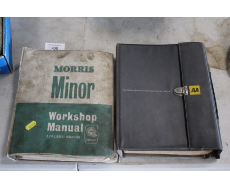 A Morris Minor workshop manual and an AA Do-It-Yourself manual etc.