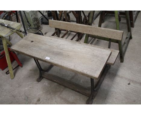 A child's double school bench / desk
