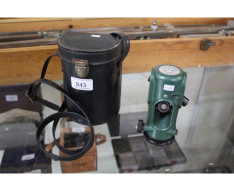 A builders "Sitesquare" Watts UK No. 17316, complete with rubber eye pieces for lenses and instruction leaflet, in sturdy lin