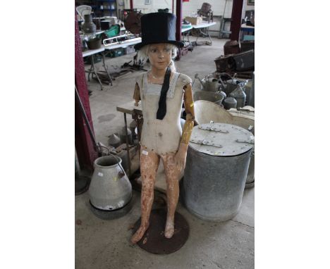 A child's mannequin with hat AF, made by Pilmans of Paris