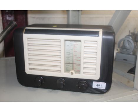 An Ekco Bakelite radio - sold as a collector's item
