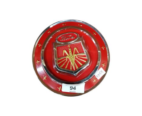 VINTAGE FORD TRACTOR GRILL BADGE