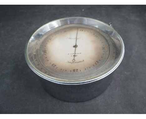 A "Stanley" silver plated barometer 