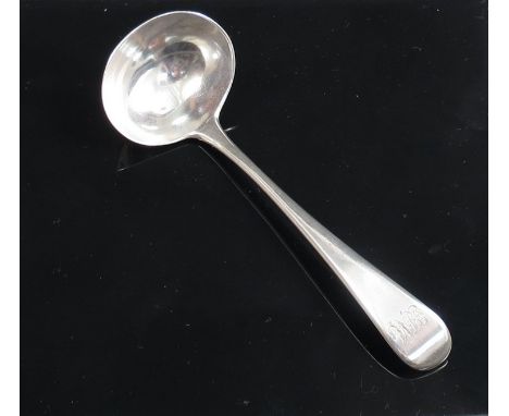 A Georgian William Eley and William Fearn Silver sauce ladle, London 1799, 25g 