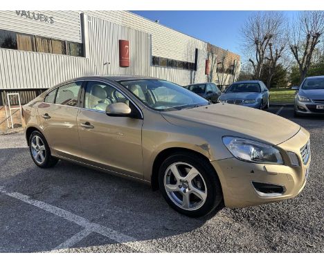 2011 Volvo S60 T5 SE Lux 2.0 petrol, manual, 4-door saloon, reg. no. X4 PAR, finished in metallic gold with a beige leather i