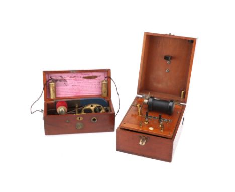 Electro-Medical Devices, a magneto-electric machine, English, c.1890, by Maw, Son and Thompson, in steel, brass and nickel-pl