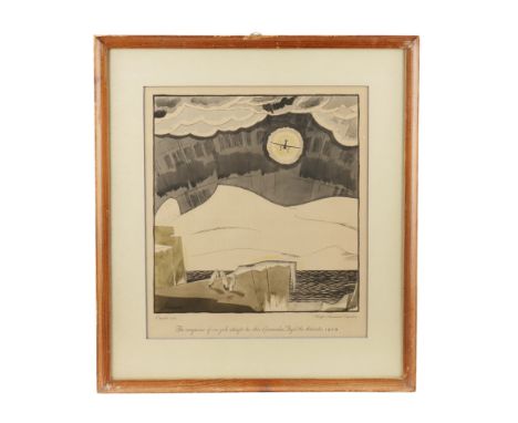 Aviation - Frank Lemon - Wright Brothers Offset Lithographs, full set of seven produced by the Wright Aeronautical Corporatio