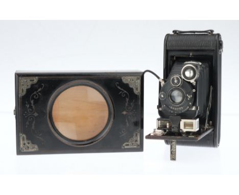 A Small Graphoscope by C. Champagne, together with a Kodak 1A Autographic Special folding camera (2)