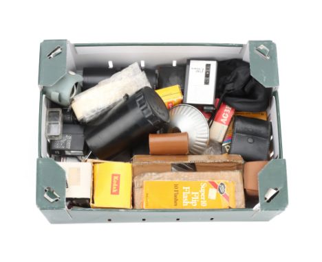 A Selection of Camera Lenses &amp; Accessories, to include a Jupiter 11-A f/4 135mm lens, optics G-VG, some faint smudge-like