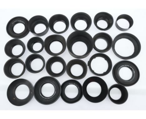 A Mixed Selection of Camera Hoods &amp; Accessories, from makers including Vivitar, Kodak, Photax, Hoya, &amp; more,