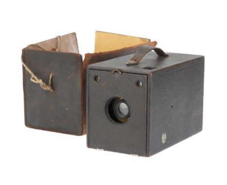 An Eastman Kodak No.4 Bulls-Eye Special Detective Camera, 1898 model, black, body G-VG, some peeling &amp; wear to leather co