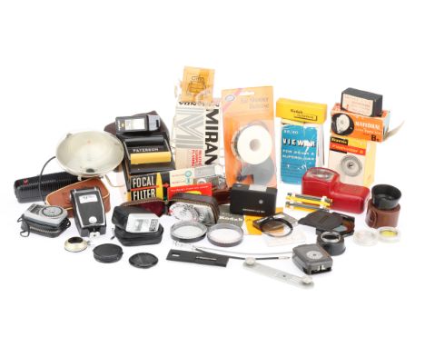A Selection of Camera Accessories, to include a Paterson Compact Printer, the 35/40 Viewer, light meters, &amp; more,