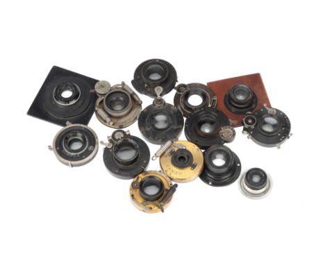 A Selection of Camera Lenses, from maker's including Hermagis, Cooke, Hugo Meyer and more (a lot)
