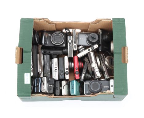 Thirty Canon Digital Compact Cameras, all A/F,