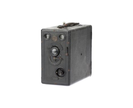 A Butcher &amp; Son Midg No.0 Detective Camera, black, body G, shutter requires attention, with plate holders internally stor