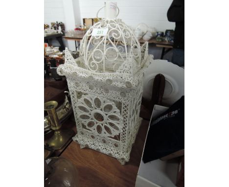 A shabby chiq style light or lamp