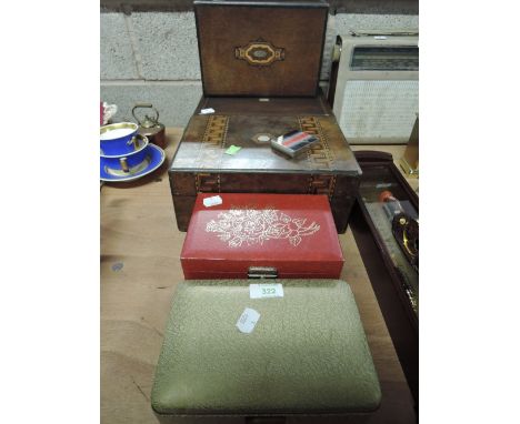 A selection of various design trinket and jewellery boxes