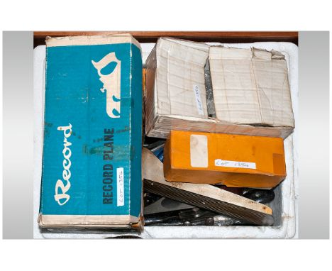 A Collection of Woodworking Tools, mostly planes comprising Record no 5, Stanley no 4.5, Stanley no 78, x2, Stanley no 4, 60.
