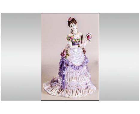 Royal Worcester Ltd and Numbered Edition Figure, Num.182. ' A Royal Presentation ' RW'4586. CW.258. Designer Raymond Hughes, 